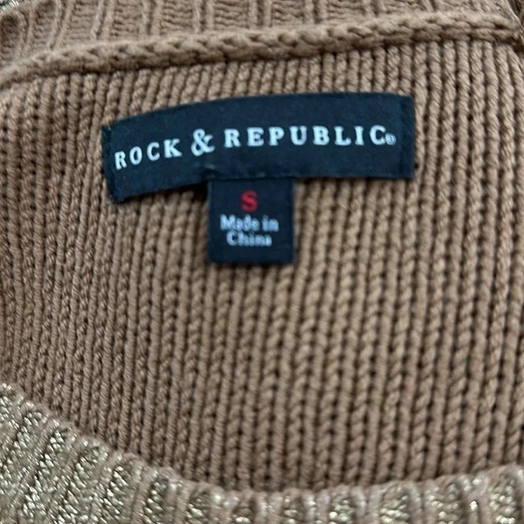 Rock &Republic  gold color sweater - Picture 5 of 6